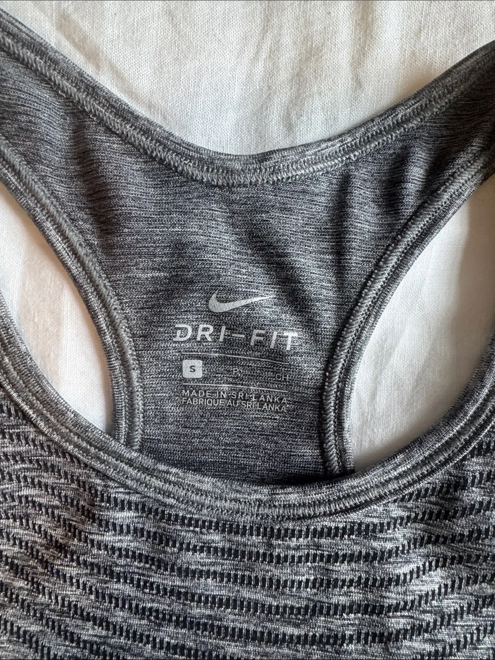 Nike Dri-Fit Women's Gray Racerback Tank Top size S